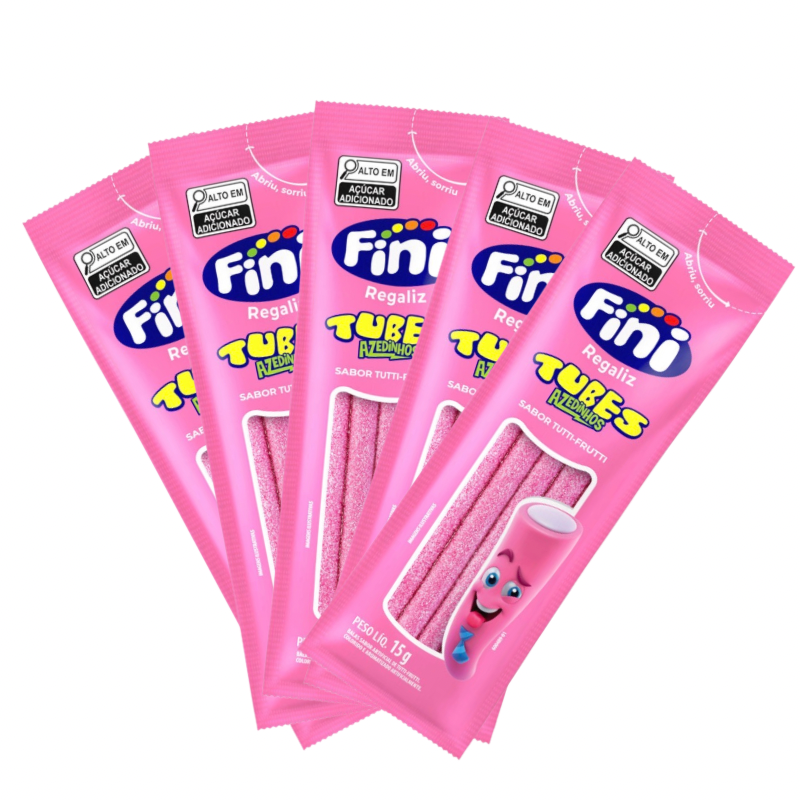 Bala Fini Tubes Tutti Fruit 12x15g