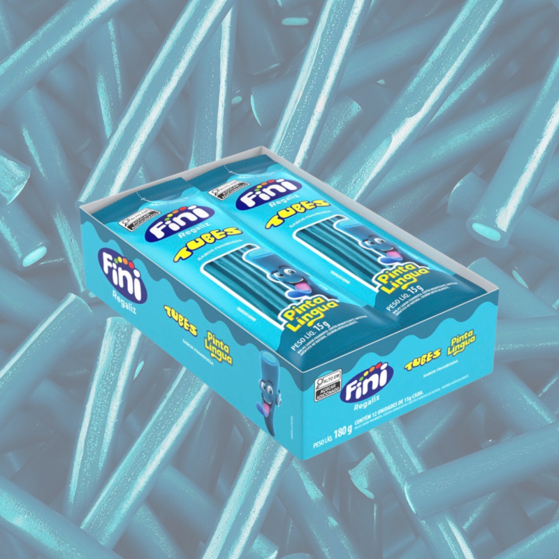 Bala Fini Tubes Pinta Lingua 12x15g