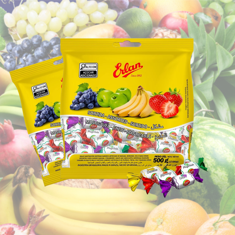 Bala Macia Erlan Sortida 500g