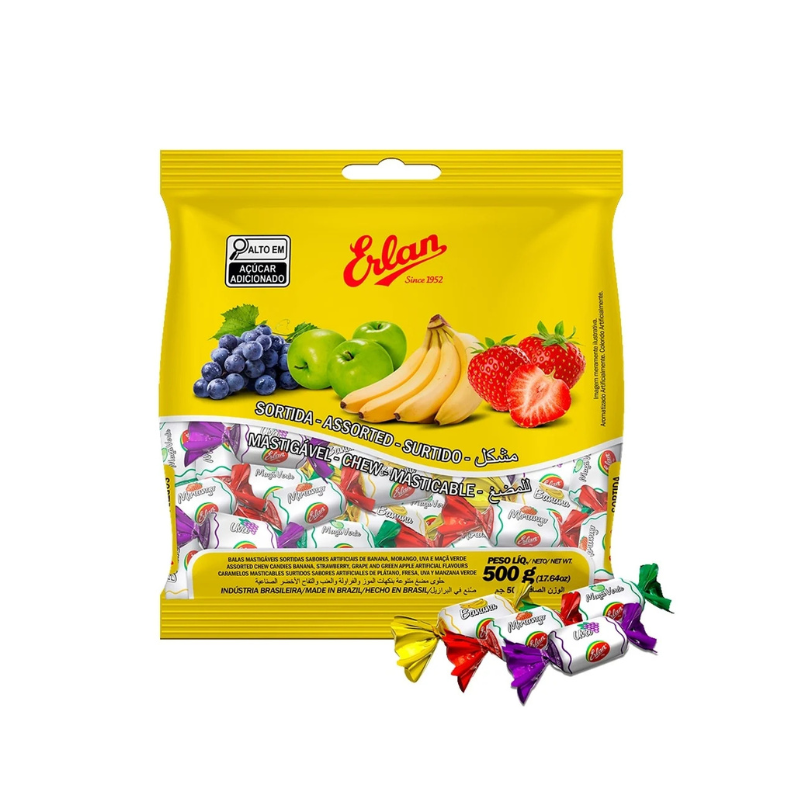 Bala Macia Erlan Sortida 500g